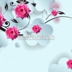 Tranh hiện đại hoa hồng 3D