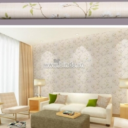 Giấy Decal cuộn cành cây lá xanh