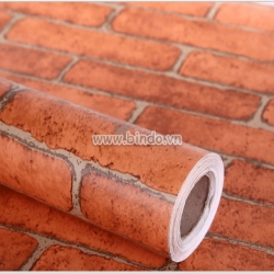 Giấy decal cuộn gạch đỏ