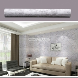 Giấy decal cuộn gạch xám trắng