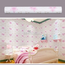 Giấy decal cuộn họa tiết hoa ly hồng
