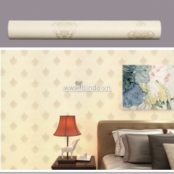 Giấy decal cuộn hoa tiết hoa nâu