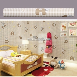 Giấy decal cuộn hoạt hình thỏ nâu