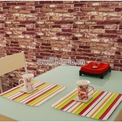 Giấy decal gạch nâu xám