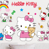 Decal dán tường Kitty 11
