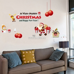 Decal dán tường Noel 36