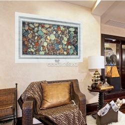 Decal dán tường Sỏi đá