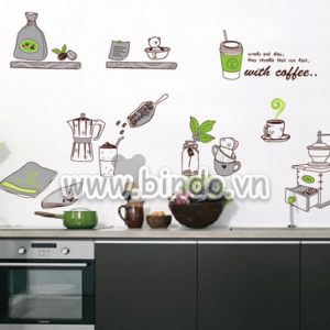 Decal dán tường Decal dụng cụ bếp 2