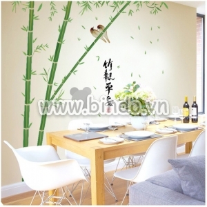 Decal dán tường Bụi trúc to 3