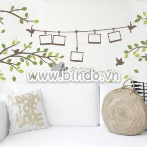 Decal dán tường Cành cây photo