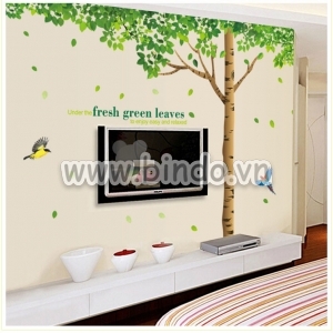 Decal dán tường Cây bóng mát 1