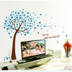 Decal dán tường Cây kỷ niệm xanh