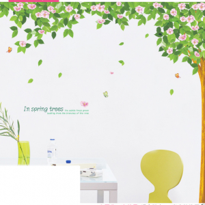 Decal dán tường Cây mùa xuân