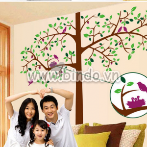 Decal dán tường Cây tổ chim to 2