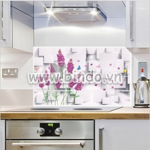 Decal dán tường Dán bếp Hoa Lavender (60 x90)
