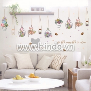Decal dán tường Dây treo trang trí 3