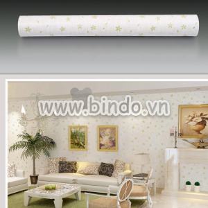 Giấy decal cuộn hoa xanh nhỏ