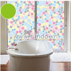 Decal dán tường Decal dán kính hình tròn sắc màu