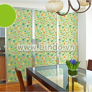 Decal dán tường Decal dán kính hoa sắc màu