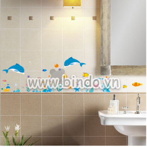 Decal dán tường Decal dưới lòng đại dương 2