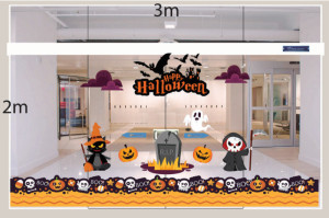 Decal dán tường Decal trang trí Halloween 2018 số 2