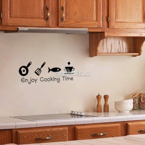 Decal dán tường Dụng cụ trang trí bếp