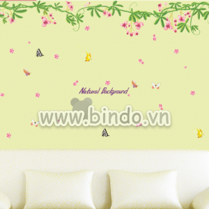 Decal dán tường Giàn hoa ti gôn lớn