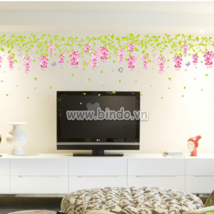 Decal dán tường Giàn hoa ti gôn nhỏ