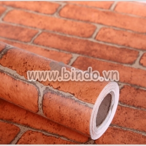 Giấy decal cuộn gạch đỏ
