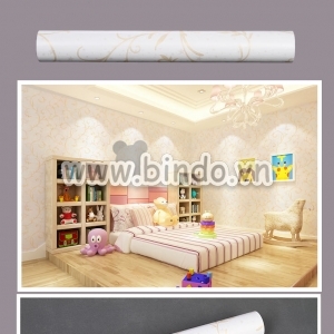 Giấy decal cuộn họa tiết dây leo vàng