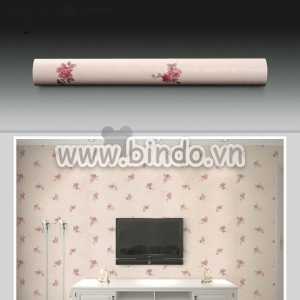 Giấy decal cuộn họa tiết hoa hồng nhỏ