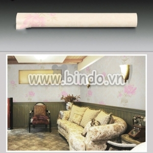 Giấy decal cuộn họa tiết hoa hồng