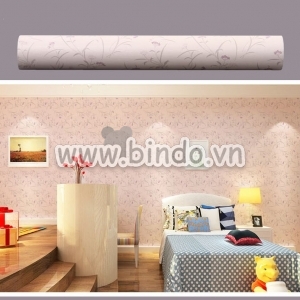 Giấy decal cuộn hoa tím