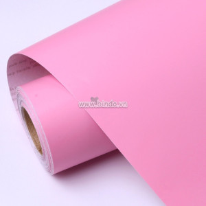 Giấy decal cuộn màu hồng nhám