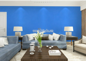 Giấy decal cuộn xanh dương trơn