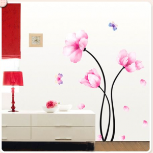 Decal dán tường Hoa hải đường