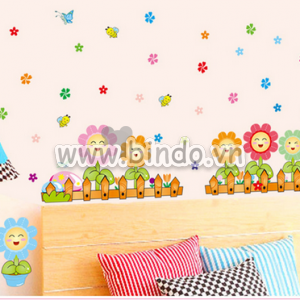 Decal dán tường Hoa mặt trời 2