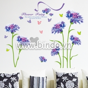 Decal dán tường Hoa tím mùa xuân