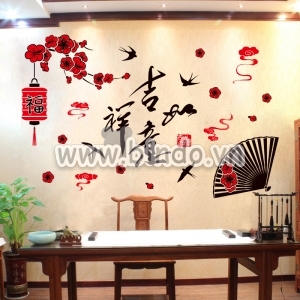 Decal dán tường Tết xuân 10