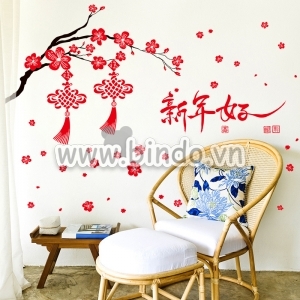 Decal dán tường Tết xuân 16