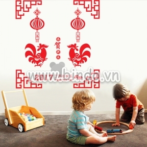 Decal dán tường Tết xuân 4