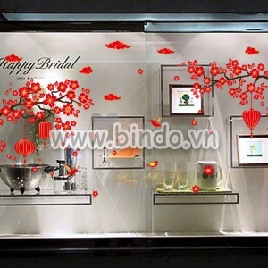 Decal dán tường Tết xuân 5