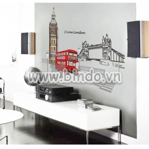 Decal dán tường Thành phố London