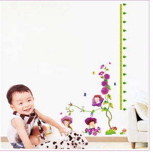 Decal dán tường Thước đo cây thần tiên