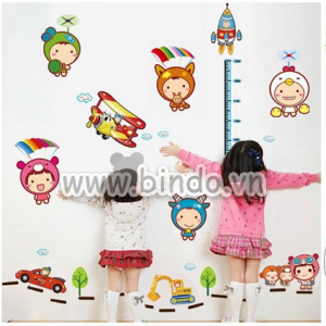 Decal dán tường Thước đo tên lửa to