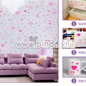 Decal dán tường Trái tim nhỏ
