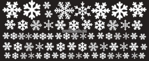 Decal dán tường Trang trí noel bông tuyêt