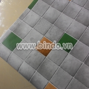 Hình ca rô trắng xanh cam