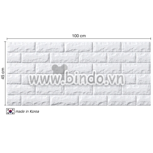 Xốp dán tường hàn quốc màu trắng (100x45)