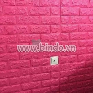 Xốp dán tường màu hồng đậm (8mm)